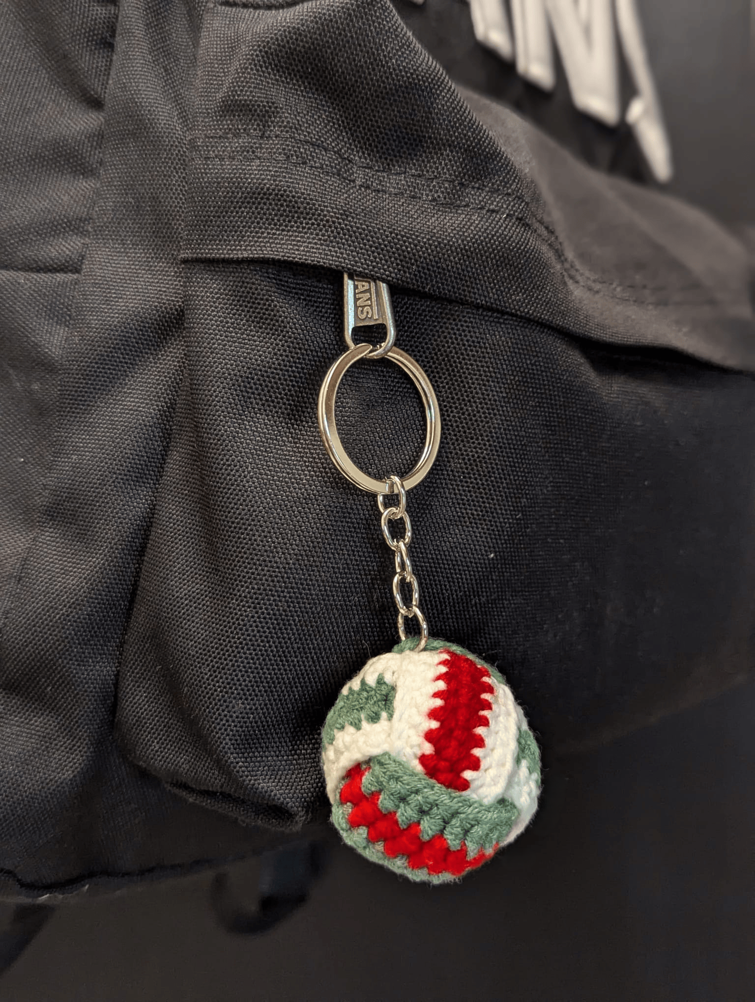 Crocheted Molten Volleyball Keychain - One Stop Volleyball