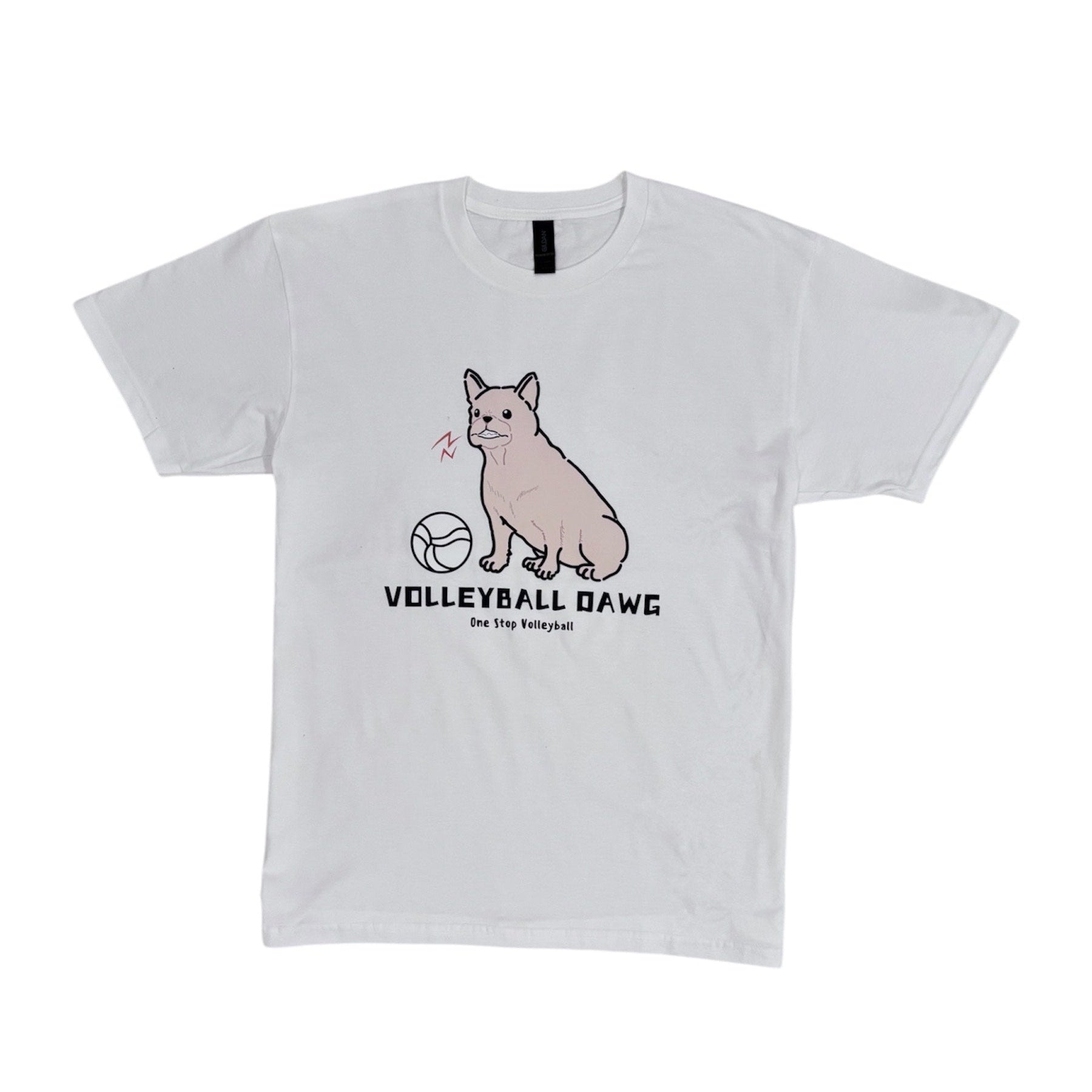 Volleyball Dawg T-Shirt - Frenchie - One Stop Volleyball