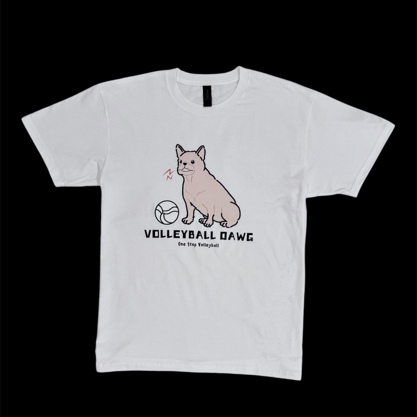 Volleyball Dawg T-Shirt - Frenchie - One Stop Volleyball