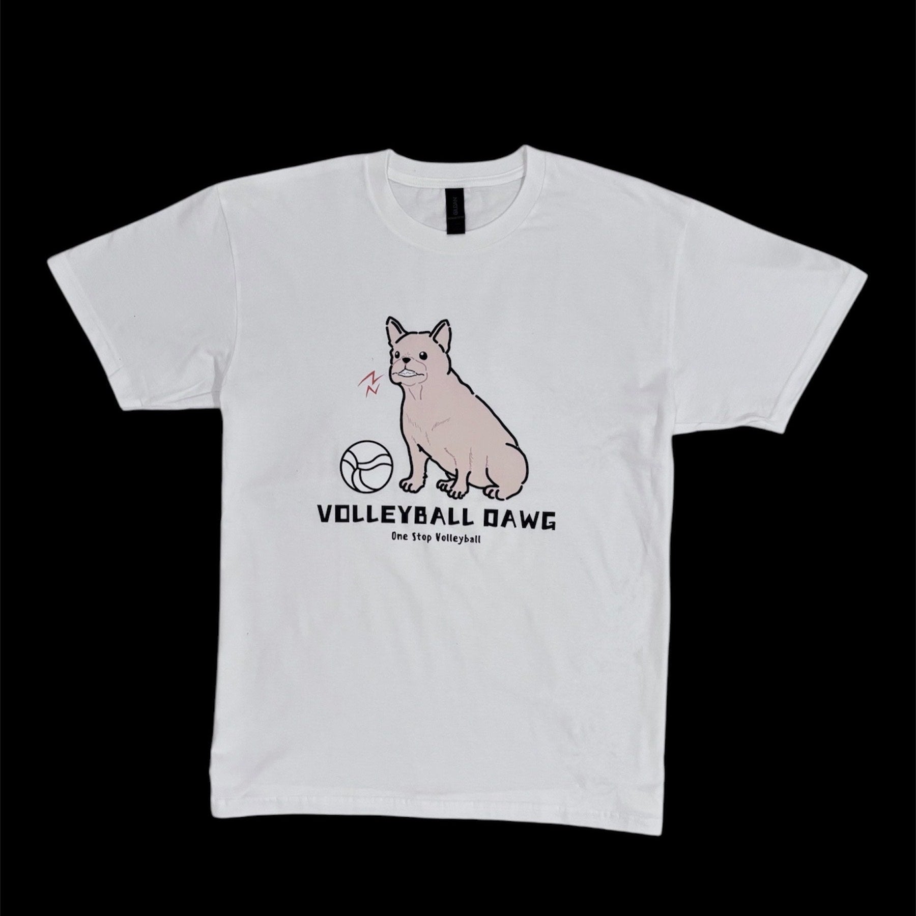 Volleyball Dawg T-Shirt - Frenchie - One Stop Volleyball