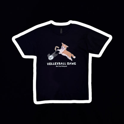 Volleyball Dawg T-Shirt - Corgi One Stop Volleyball