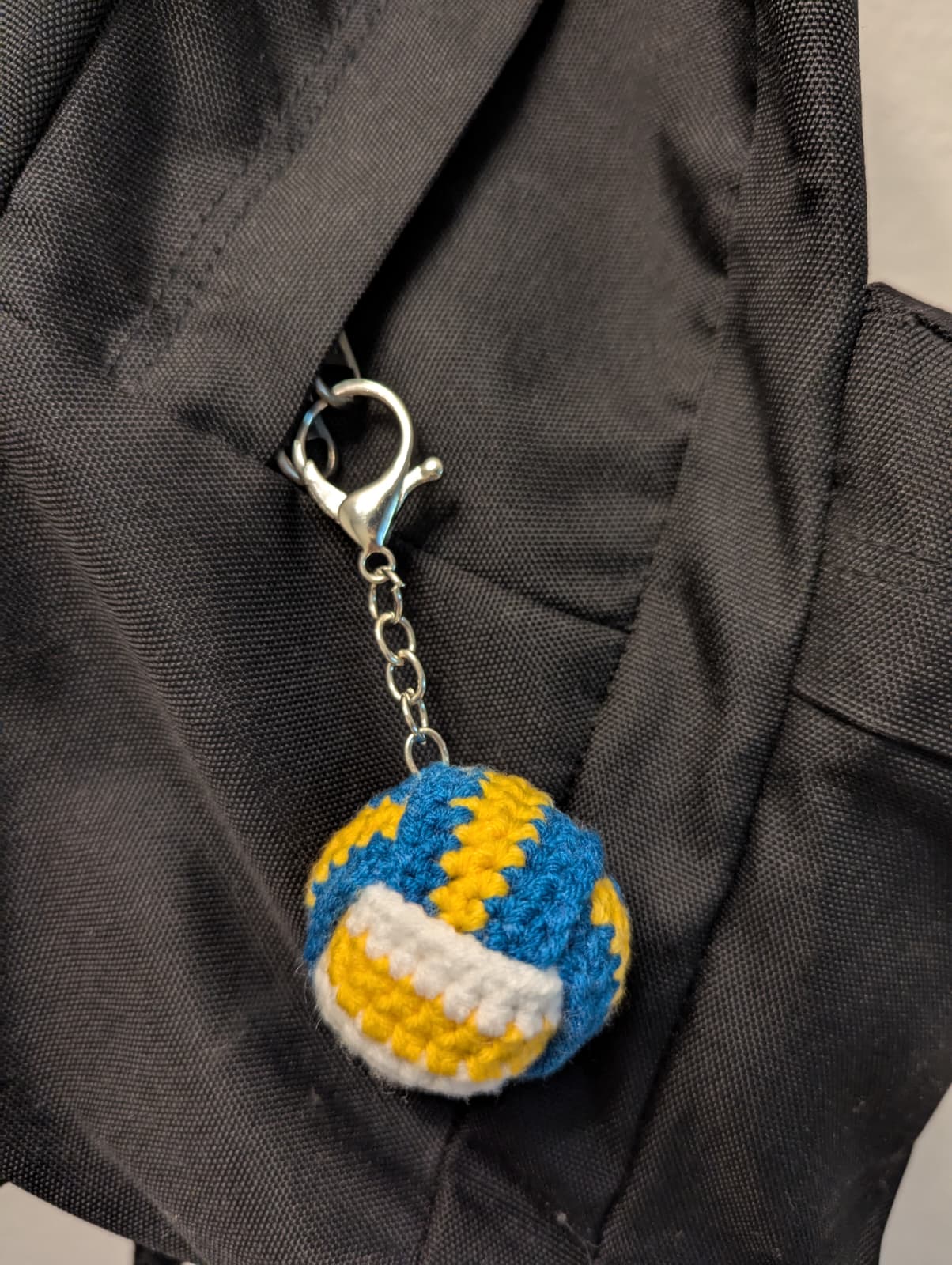 Crocheted Volleyball Keychain One Stop Volleyball
